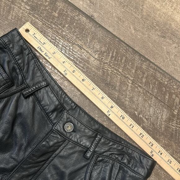 Express Women's High Waisted Leather Pants Black Size 7/8 - Picture 5 of 7